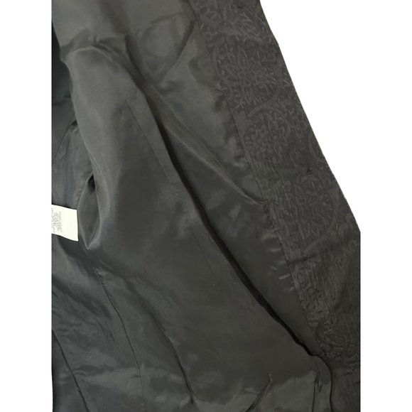 Canvasbacks Black Mixed Print Textured Blazer Jacket - Picture 6 of 9